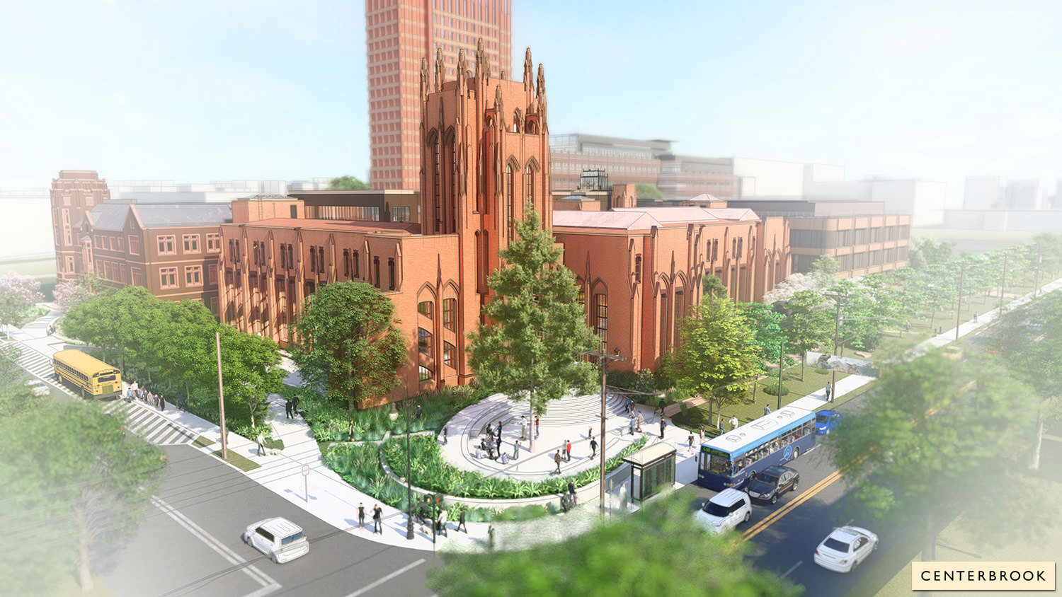 Peabody Museum Rendering - SE Aerial View