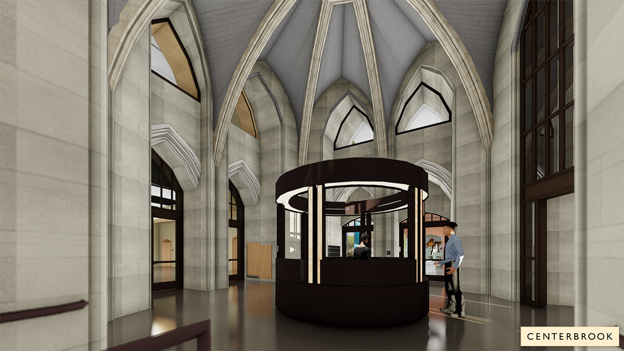 Rendering of Museum Lobby