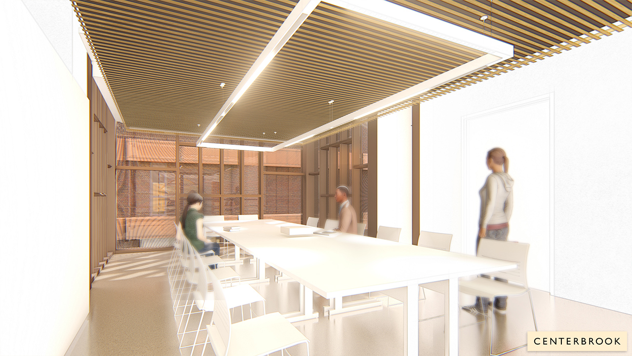 Rendering of classroom space in the new Museum